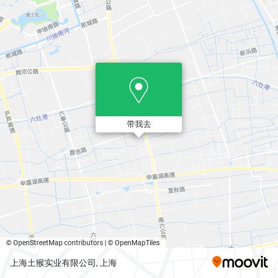 上海土猴实业有限公司地图