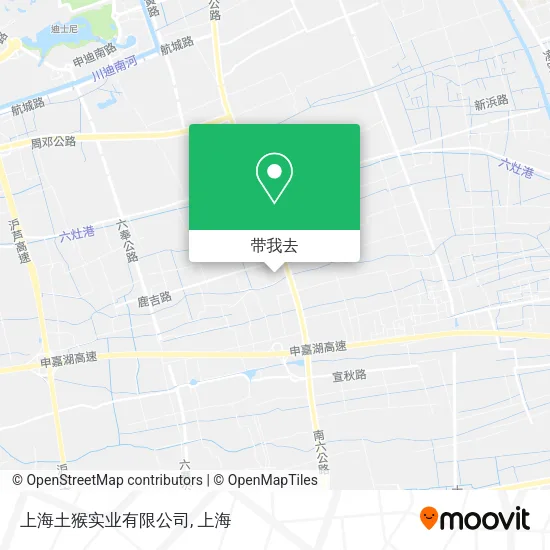 上海土猴实业有限公司地图