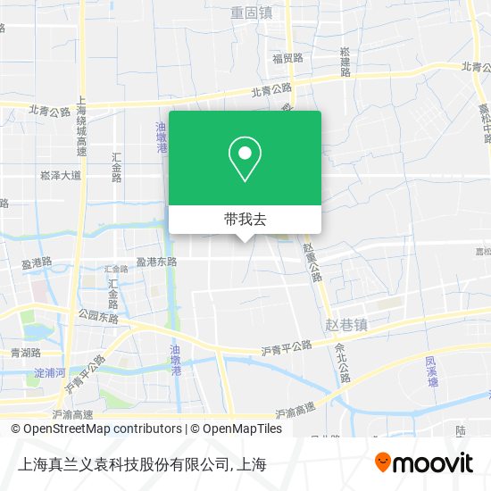 上海真兰义袁科技股份有限公司地图