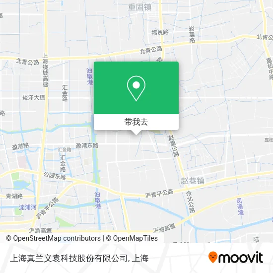 上海真兰义袁科技股份有限公司地图