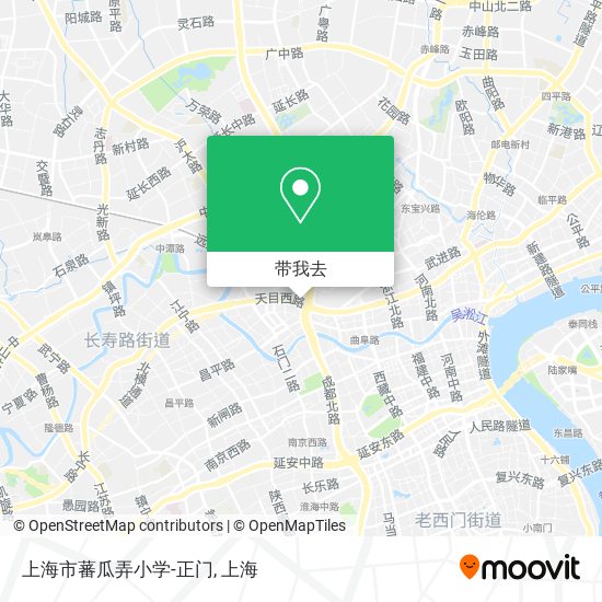 上海市蕃瓜弄小学-正门地图