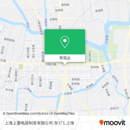上海上萎电器制造有限公司-东1门地图