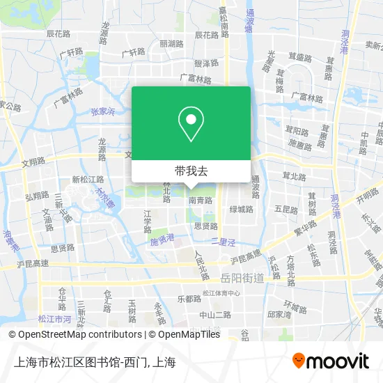 上海市松江区图书馆-西门地图