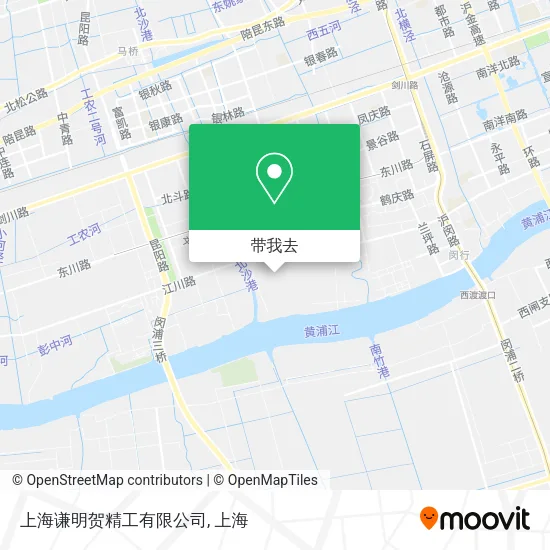 上海谦明贺精工有限公司地图