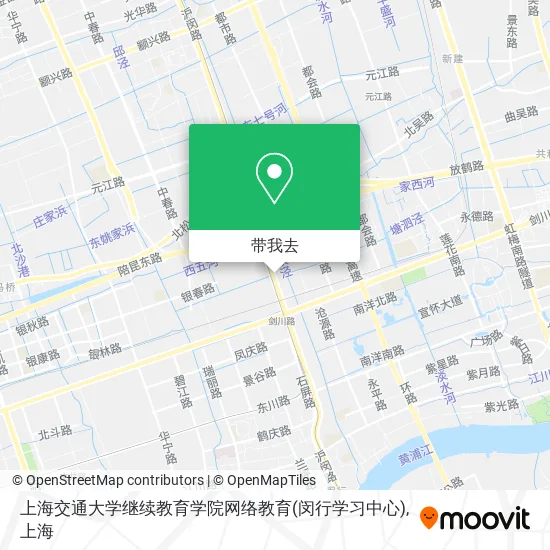 上海交通大学继续教育学院网络教育(闵行学习中心)地图