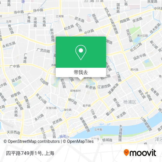 四平路749弄1号地图
