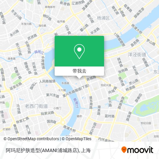 阿玛尼护肤造型(AMANI浦城路店)地图
