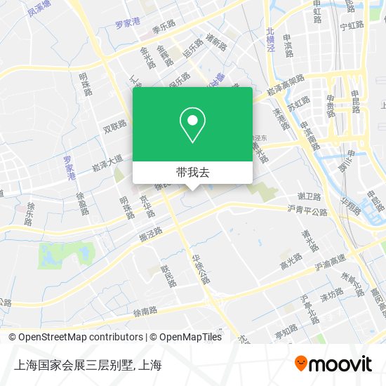 上海国家会展三层别墅地图