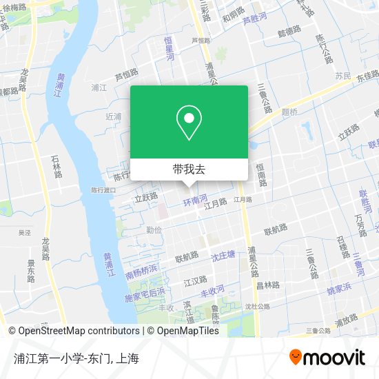 浦江第一小学-东门地图