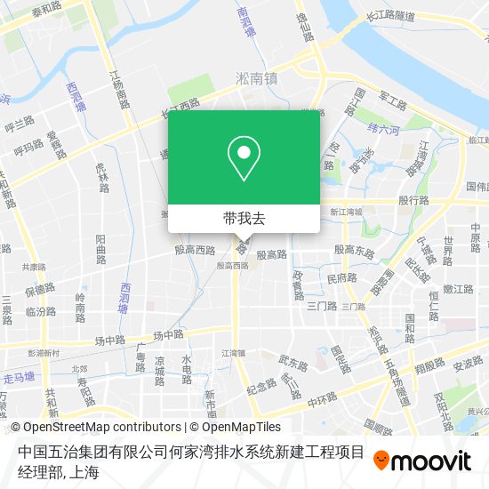 中国五治集团有限公司何家湾排水系统新建工程项目经理部地图