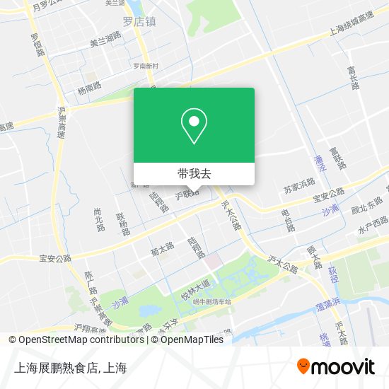 上海展鹏熟食店地图