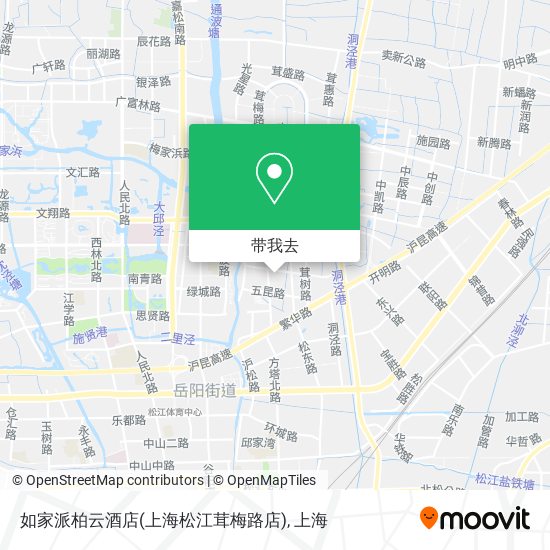 如家派柏云酒店(上海松江茸梅路店)地图