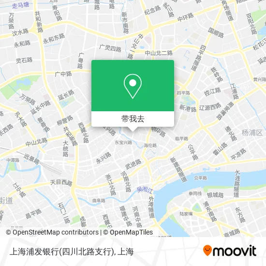 上海浦发银行(四川北路支行)地图
