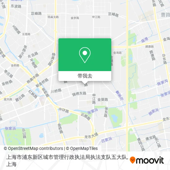 上海市浦东新区城市管理行政执法局执法支队五大队地图