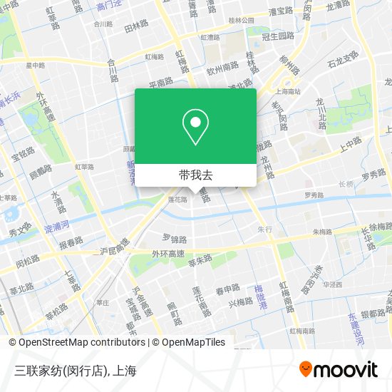 三联家纺(闵行店)地图