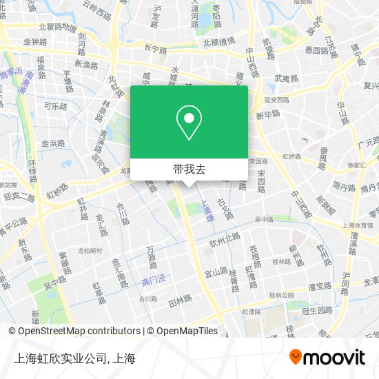 上海虹欣实业公司地图