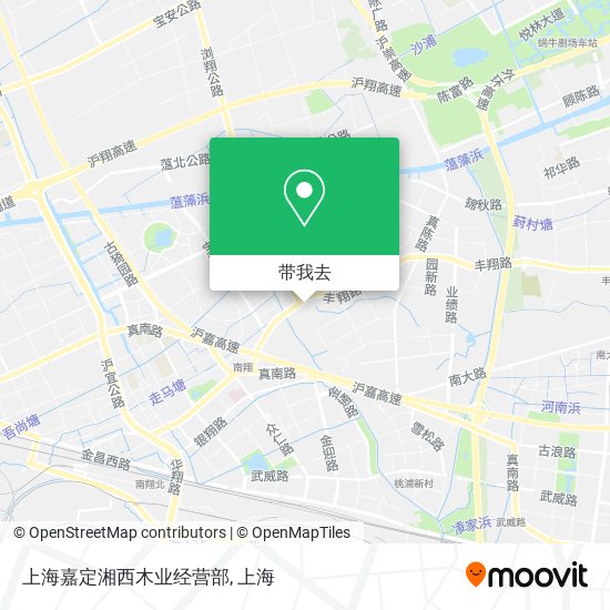 上海嘉定湘西木业经营部地图