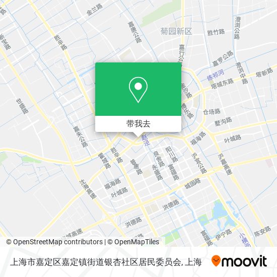 上海市嘉定区嘉定镇街道银杏社区居民委员会地图