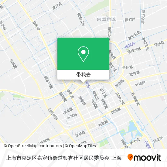 上海市嘉定区嘉定镇街道银杏社区居民委员会地图