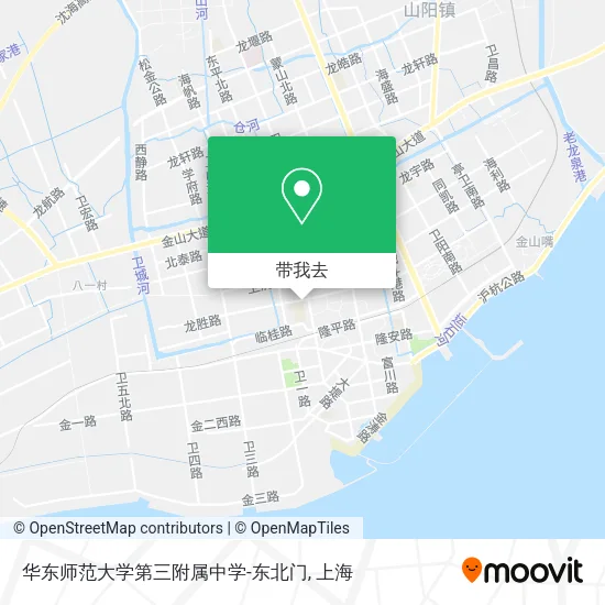 华东师范大学第三附属中学-东北门地图
