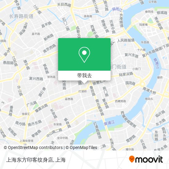 上海东方印客纹身店地图