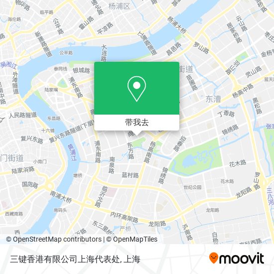 三键香港有限公司上海代表处地图