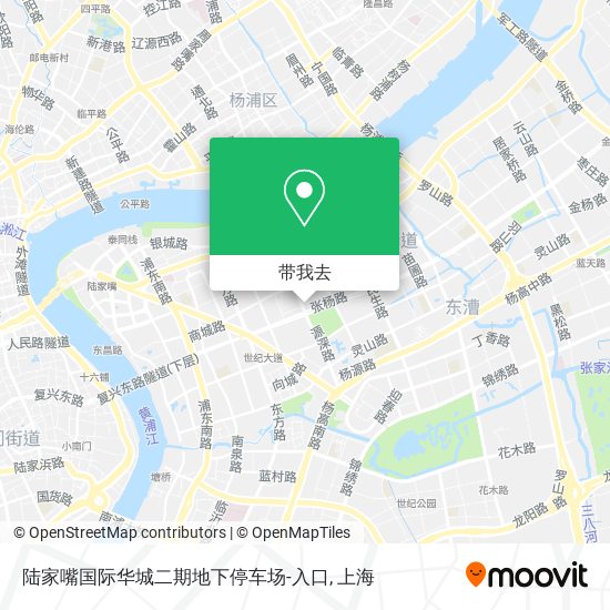 陆家嘴国际华城二期地下停车场-入口地图