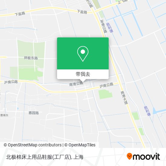 北极棉床上用品鞋服(工厂店)地图