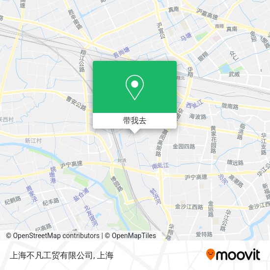 上海不凡工贸有限公司地图
