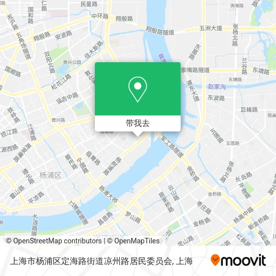 上海市杨浦区定海路街道凉州路居民委员会地图