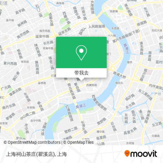 上海祠山茶庄(瞿溪店)地图