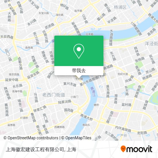 上海徽宏建设工程有限公司地图