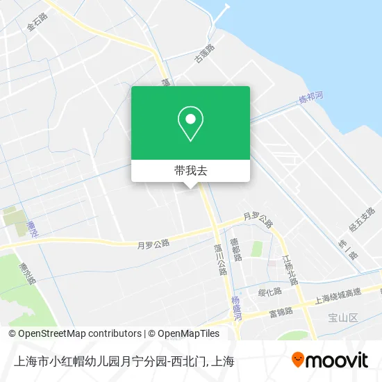 上海市小红帽幼儿园月宁分园-西北门地图