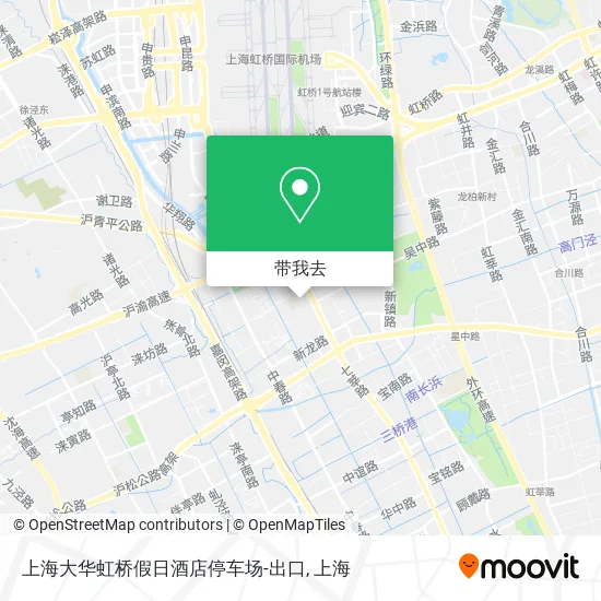 上海大华虹桥假日酒店停车场-出口地图
