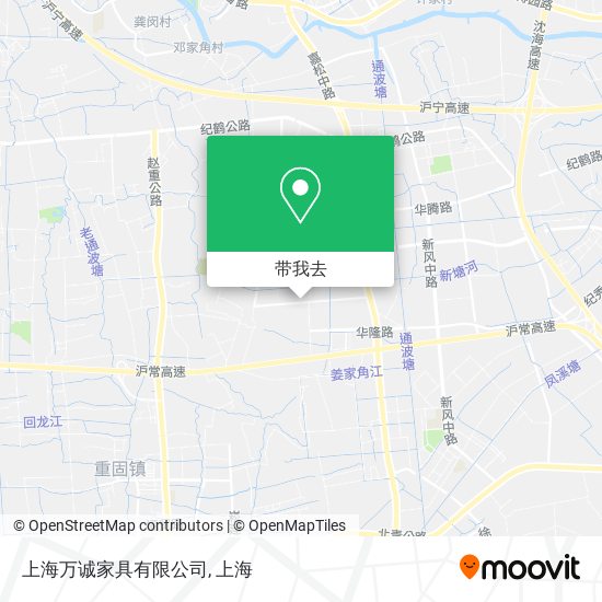 上海万诚家具有限公司地图