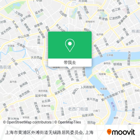 上海市黄浦区外滩街道无锡路居民委员会地图