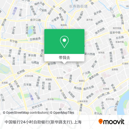 中国银行24小时自助银行(新华路支行)地图