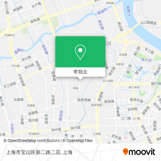 上海市宝山区新二路二店地图