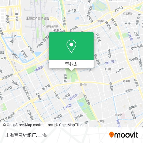 上海宝灵针织厂地图