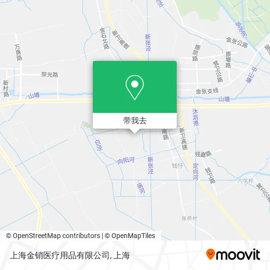 上海金销医疗用品有限公司地图