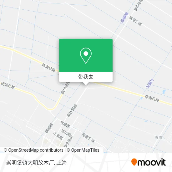 崇明堡镇大明胶木厂地图
