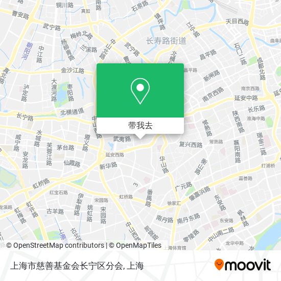 上海市慈善基金会长宁区分会地图