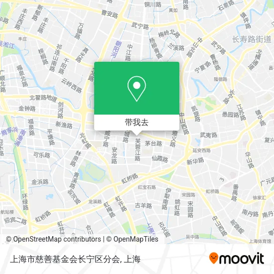 上海市慈善基金会长宁区分会地图