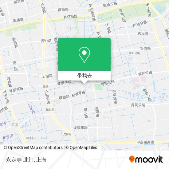 永定寺-北门地图