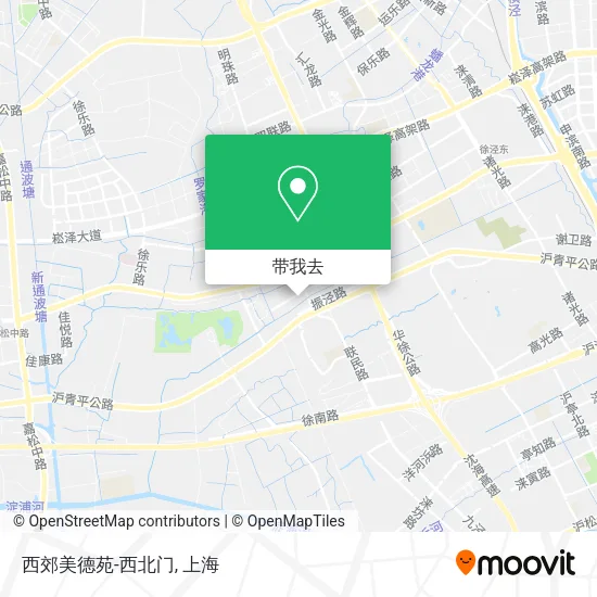 西郊美德苑-西北门地图