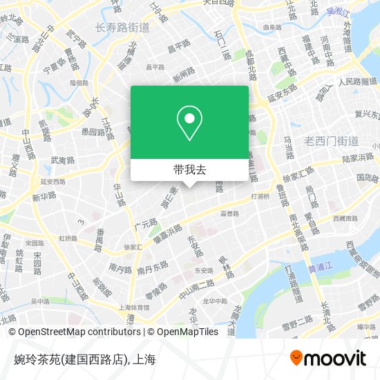 婉玲茶苑(建国西路店)地图