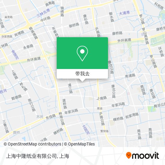 上海中隆纸业有限公司地图