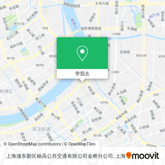 上海浦东新区杨高公共交通有限公司金桥分公司地图