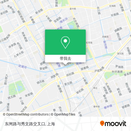 东闸路与秀文路交叉口地图