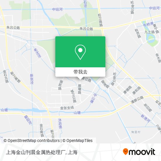 上海金山刊晨金属热处理厂地图